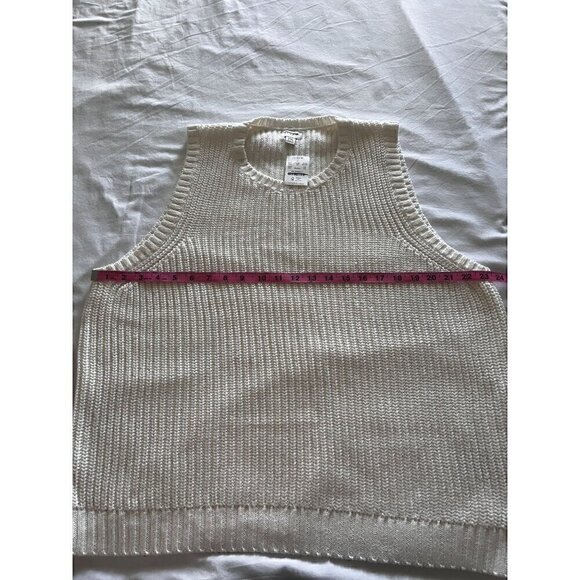 J.Crew Factory Women's Sweater Vest Ivory Size XXL - Picture 9 of 9